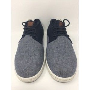 Ben Sherman Men's Blue Canvas Low Top‎ Lace Up Sneakers Shoes Size 7
